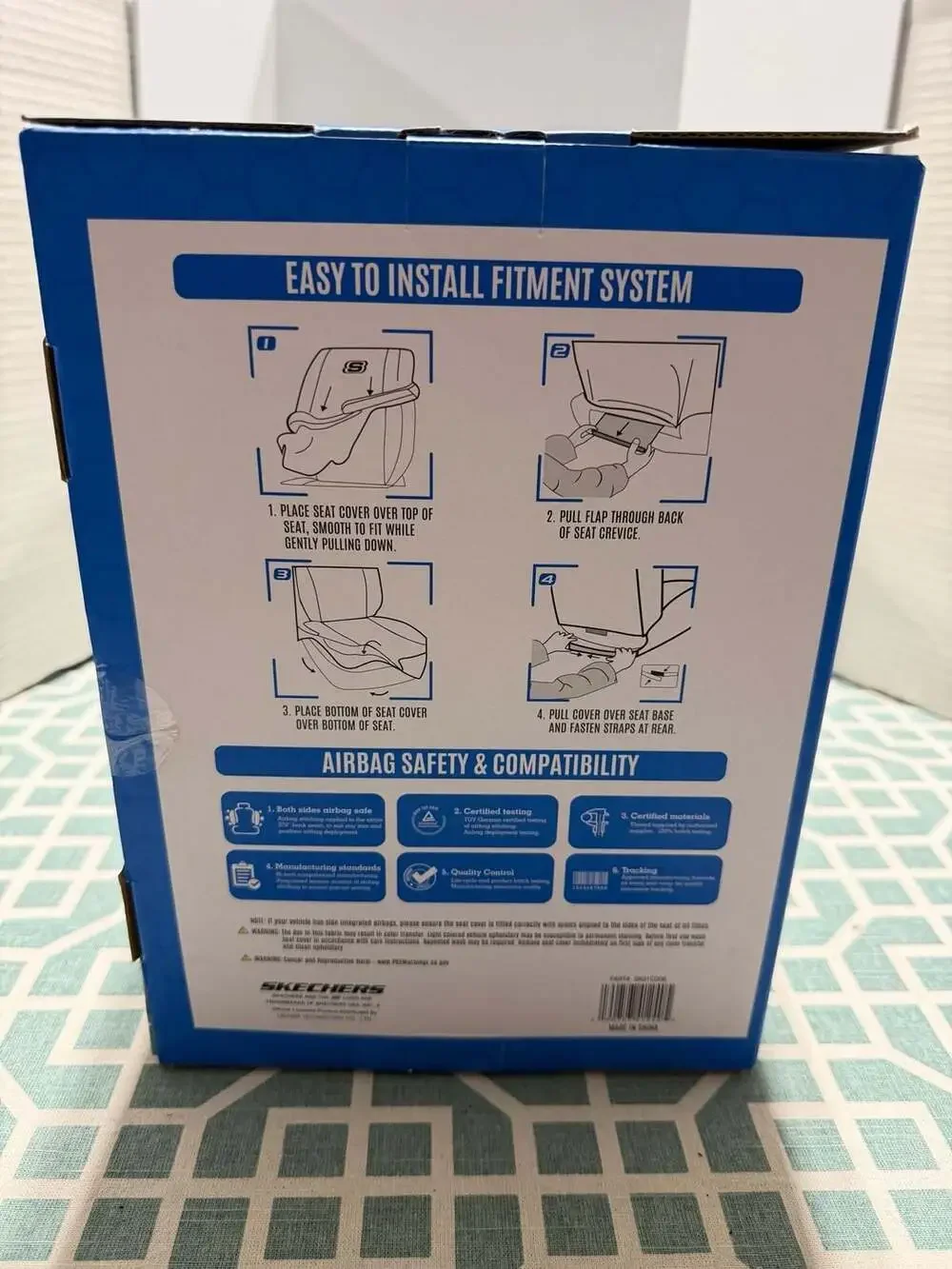 Skechers Goga Mat Water Resistant Universal Fit Car Seat Covers - 2 Piece Set